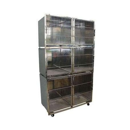 Canil Gaiola Inox 6 Lugares