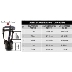 Focinheira Forrada e Costurada de Couro Nº1