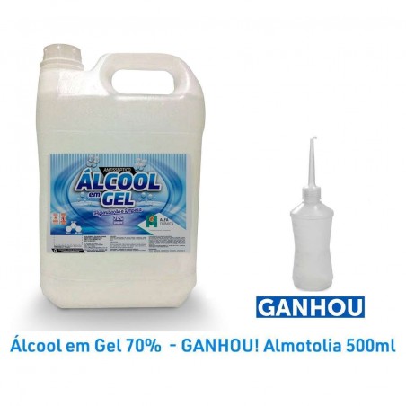 Antisséptico Álcool Em Gel 70% INPM 5 Litros