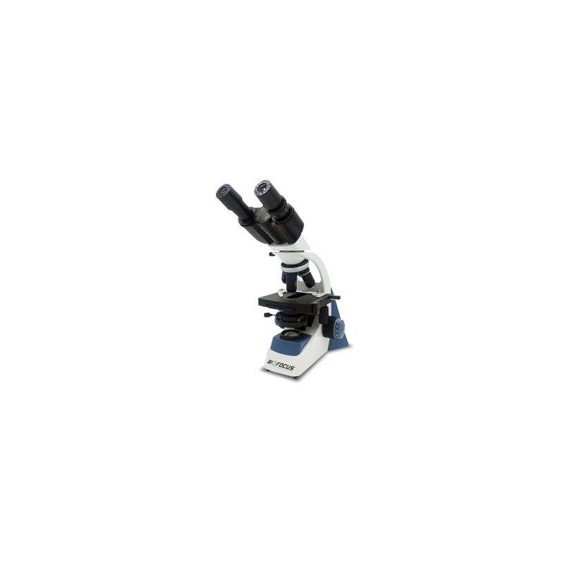 Microscópio Biológico Binocular Série Blue até 1600x com Bateria recarregável Objetivas Planacromáticas