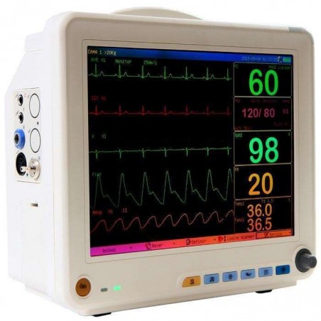 Monitor Multiparamêtrico ECG + SPO2 + PANI + TEMP + FR