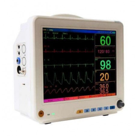 Monitor Multiparamérico Veterinário 12 Polegadas C/ Capnografia