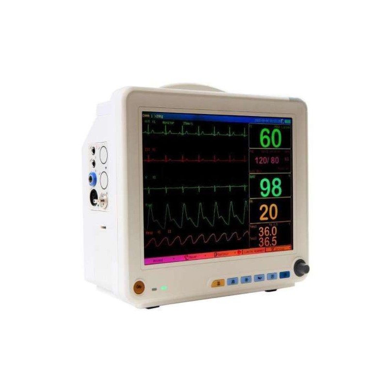 Monitor Multiparamétrico ECG + SPO2 + PANI + TEMP + FR - 15 Polegadas