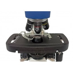 Microscópio Biológico Binocular Série Blue até 1600x com Bateria recarregável Objetivas Acromáticas