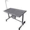 Mesa de Fluidoterapia Veterinária Inox 304 com Suporte de Soro