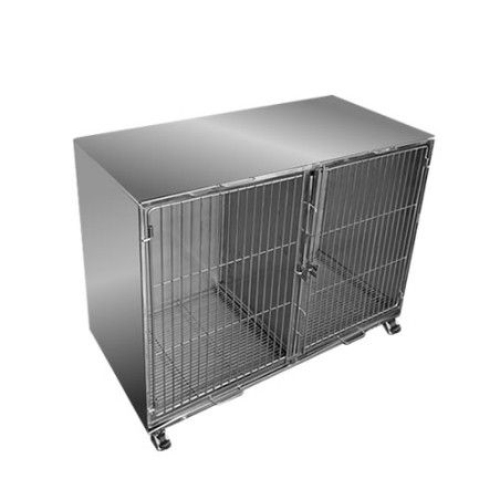 Módulo Canil Inox Duplo Veterinário – Higiene e Durabilidade| Evolução Pet